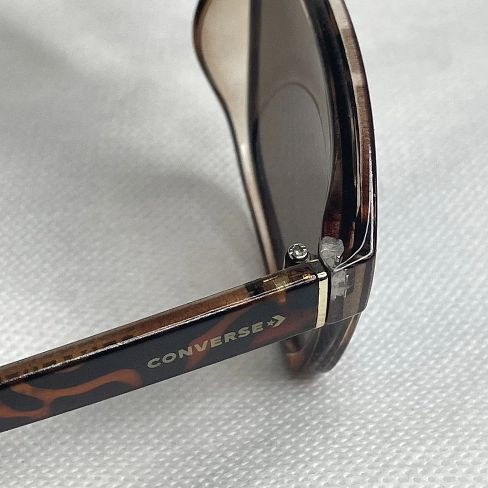 Converse Chuck Taylor All Star Square Tortoise Frame Sunglasses CAT 3 Matte Tort